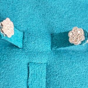 Effy sterling stud diamond earrings